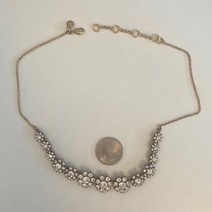 Sparkly flower JCrew statement necklace